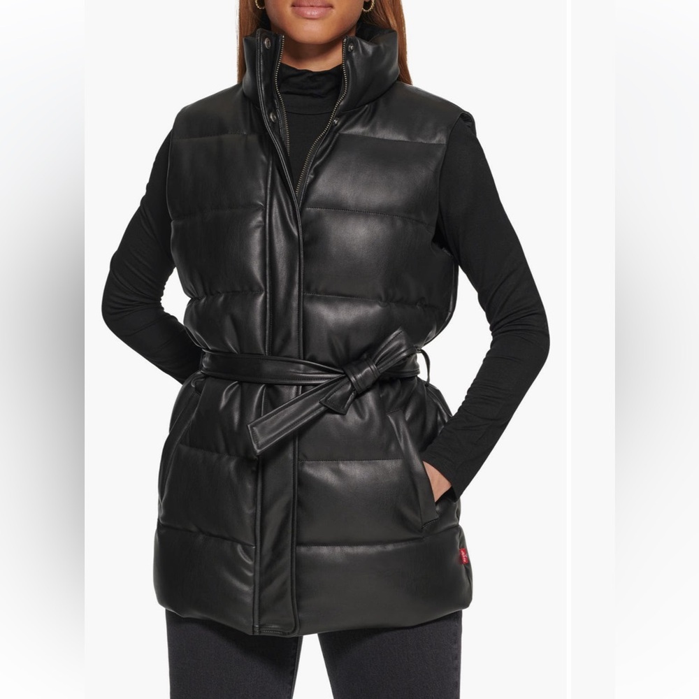 Levis Vegan Leather Vest